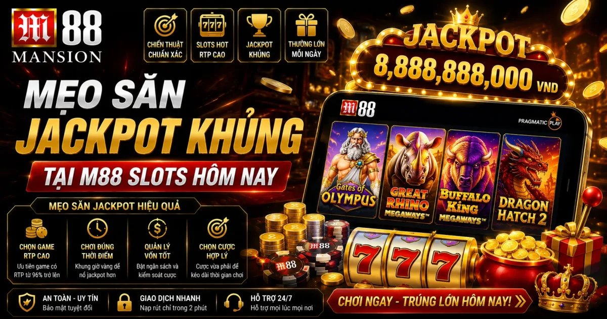 Mẹo Săn Jackpot Khủng Tại M88 Slots Hôm Nay