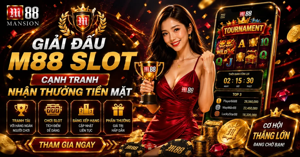 Giải Đấu M88 Slot: Cạnh Tranh Nhận Thưởng Tiền Mặt