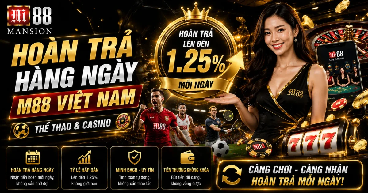 Hoàn Trả Hàng Ngày M88 Việt Nam: Thể Thao & Casino