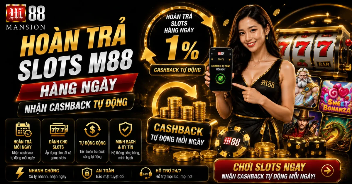 Hoàn Trả Slots M88 Hàng Ngày: Nhận Cashback Tự Động