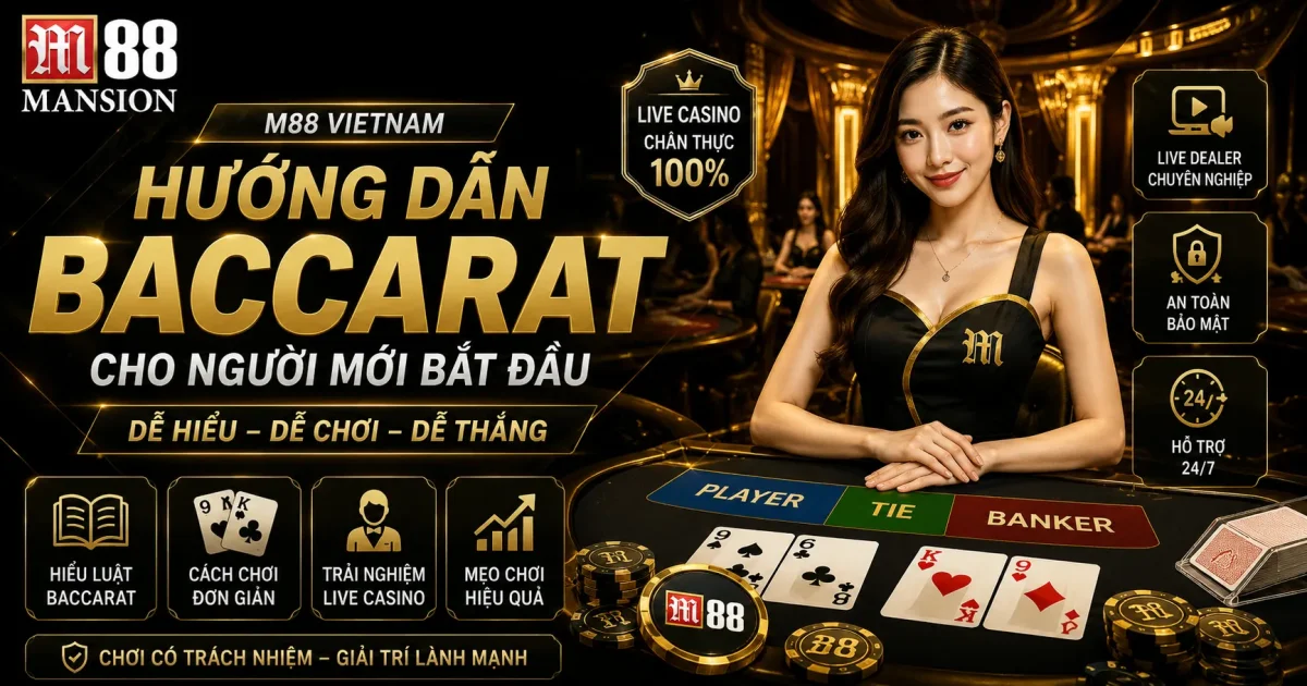 M88 Vietnam: Hướng Dẫn Baccarat Cho Người Mới Bắt Đầu