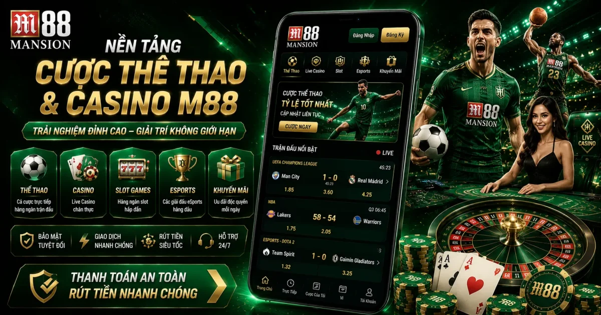 Nền Tảng Cá Cược Thể Thao và Casino M88