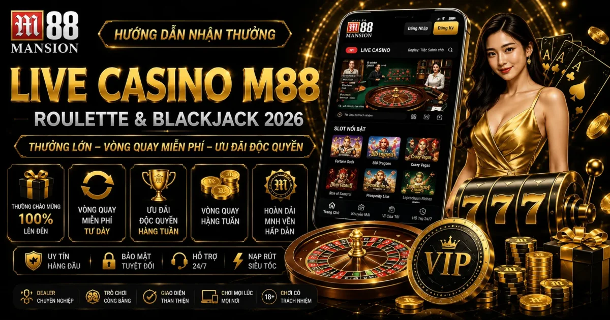 M88 Vietnam: Trải Nghiệm Casino Trực Tuyến Đỉnh Cao 2026