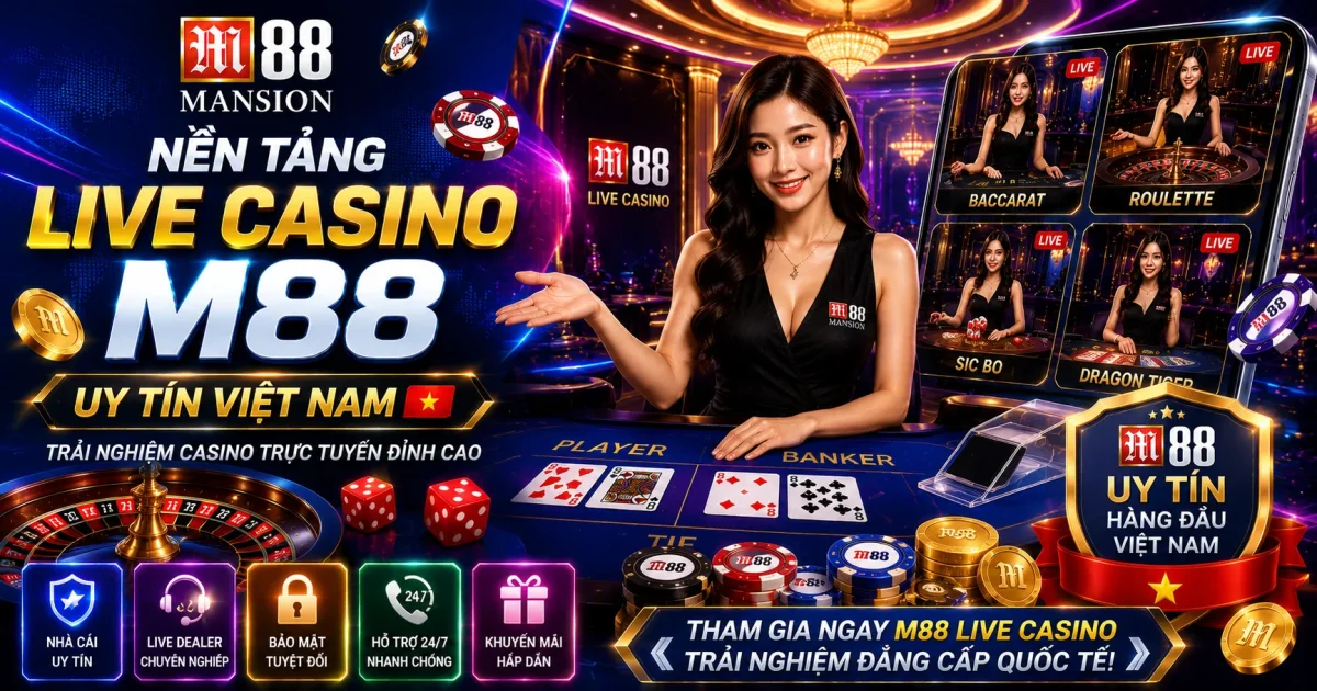 Nền Tảng Live Casino M88 Uy Tín Việt Nam