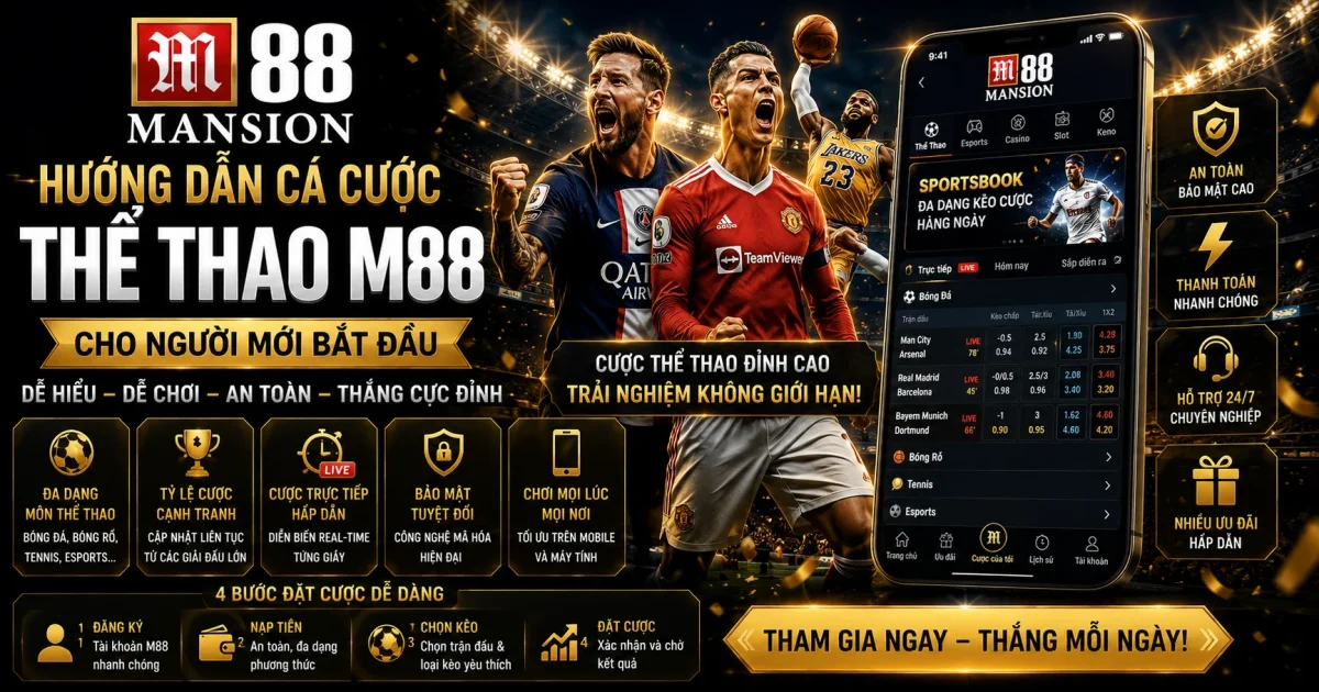 Hướng Dẫn Cá Cược Thể Thao M88 Cho Người Mới 2026