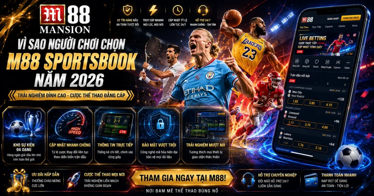 Vì Sao Người Chơi Chọn M88 Sportsbook Năm 2026