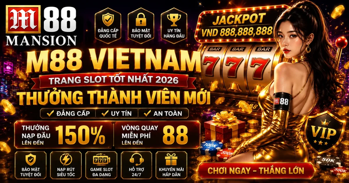 M88 Vietnam: Trang Slot Tốt Nhất 2026 Thưởng Thành Viên Mới